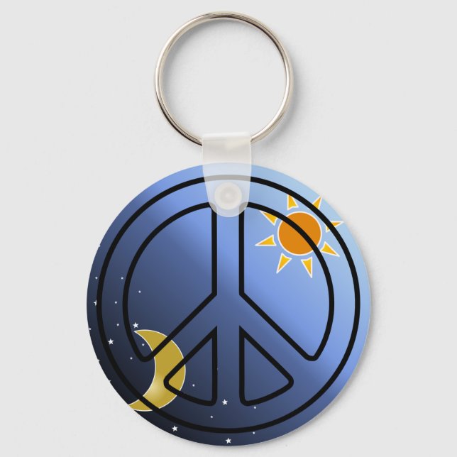  Peace Sign Keychain (Front)