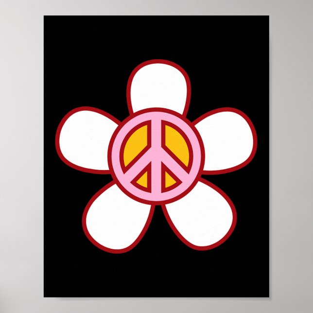 Peace Sign Love 60s 70s Groovy Hippie Costume Hall (Front)