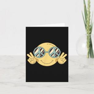 Peace Sign Love 60s 70s Groovy Hippie Costume Hall Card