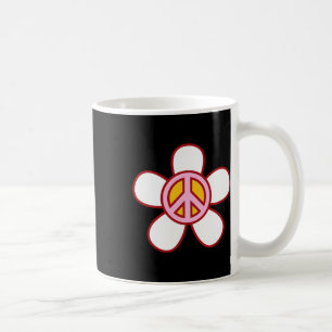 Peace Sign Love 60s 70s Groovy Hippie Costume Hall Coffee Mug