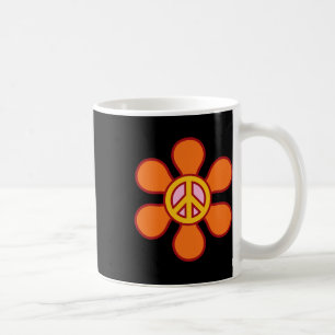 Peace Sign Love 60s 70s Groovy Hippie Costume Hall Coffee Mug