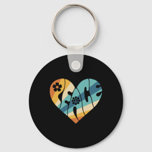 PEACE SIGN LOVE 60s 70s Groovy Hippie Costume Hall Key Ring