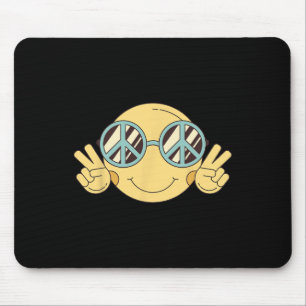 PEACE SIGN LOVE 60s 70s Groovy Hippie Costume Hall Mouse Mat