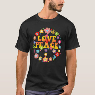 Peace Sign Love 60S 70S Hippie T-Shirt