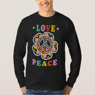 Peace Sign Love 60s 70s Tie Dye Hippie Costume T-Shirt