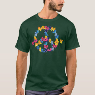 PEACE SIGN LOVE 60s 70s Tie Dye Hippie Halloween B T-Shirt