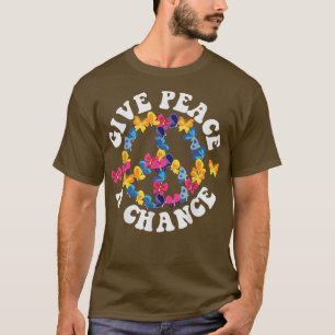 PEACE SIGN LOVE 60s 70s Tie Dye Hippie Halloween B T-Shirt