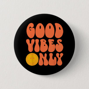 PEACE SIGN LOVE 60s 70s Tie Dye Hippie Halloween C 6 Cm Round Badge