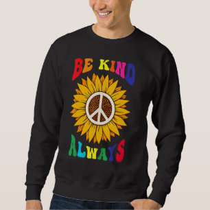 Peace Sign Love 60s 70s Tie Dye Hippie Halloween C Sweatshirt