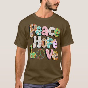 PEACE SIGN LOVE 60s 70s Tie Dye Hippie Halloween C T-Shirt