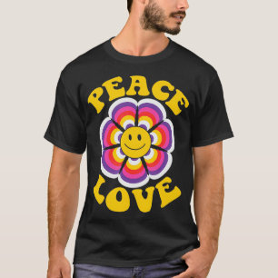 PEACE SIGN LOVE 60s 70s Tie Dye Hippie Halloween C T-Shirt