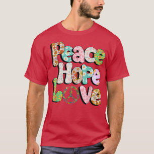 PEACE SIGN LOVE 60s 70s Tie Dye Hippie Halloween C T-Shirt