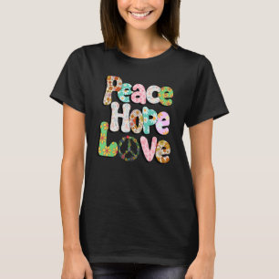 Peace Sign Love 60s 70s Tie Dye Hippie Halloween C T-Shirt