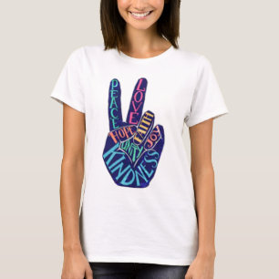 Peace Sign Love Faith Humanity Joy Kindness Hope T-Shirt