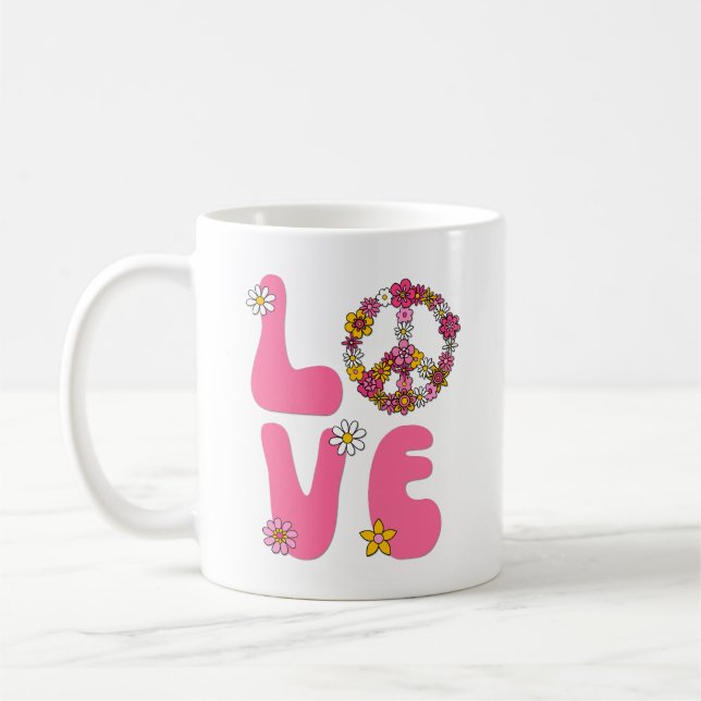 Peace Sign Love Mug (Left)