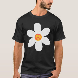 PEACE SIGN LOVE Retro 60s 70s Vibes Tie Dye Hippie T-Shirt