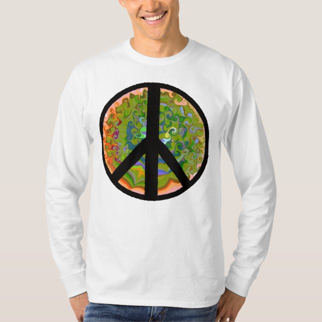 Peace sign love zen shirt (Front)