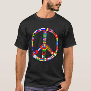 Peace Sign Made of Flags T-shirts, Mugs, Gifts T-Shirt