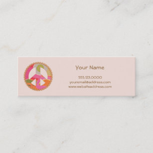 Peace Sign Mini Profile Card