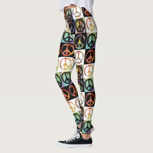 Peace Sign Mosaic Leggings