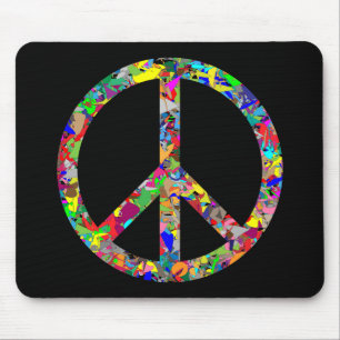 Peace Sign Mouse Mat
