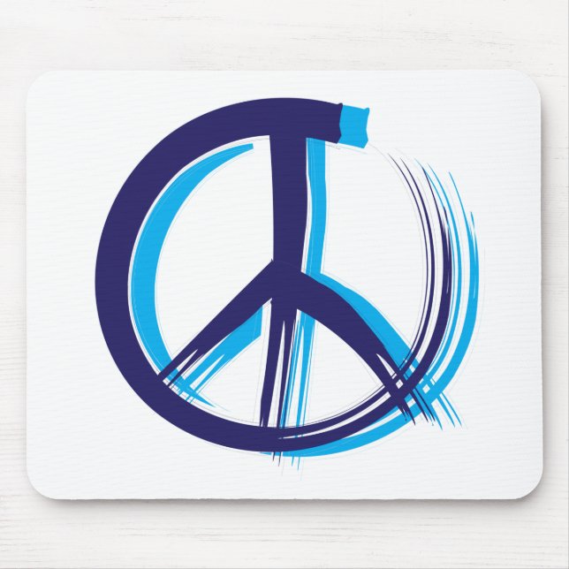 Peace Sign Mouse Mat (Front)