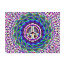 Peace Sign Multi Postcard