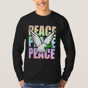 Peace Sign No War Anti War Statement Dove Of Peace T-Shirt