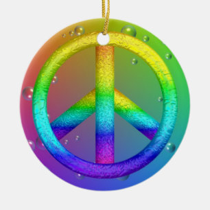 Peace Sign Ornament