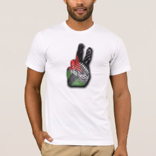 PEACE SIGN PALESTINE CUSTOM FLAG HATTAH T-Shirt