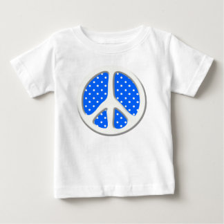 Peace Sign Party in Blue Baby T-Shirt