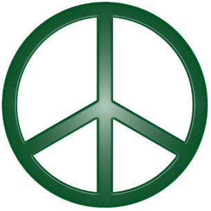 Peace Sign Photo Sculpture Decoration