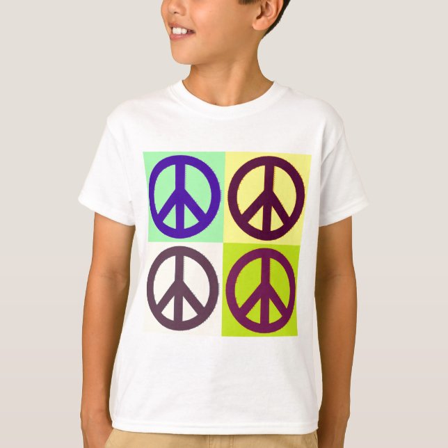 Peace Sign Pop Art T-Shirt (Front)