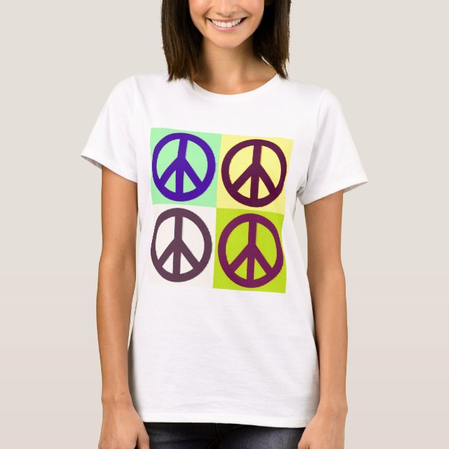Peace Sign Pop Art T-Shirt (Front)