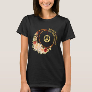 Peace Sign Positive Vibe Colourful T-Shirt