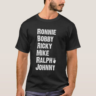 Peace Sign Ronnie Bobby Ricky Mike Ralph Johnny T-Shirt