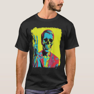 Peace Sign Skeleton T Shirt