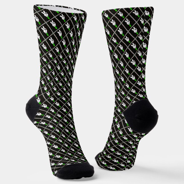 Peace Sign Socks (Angled)