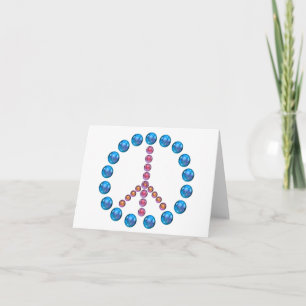 Peace Sign Symbol artwork Note Cards. Card