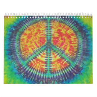 Peace Sign Tie Dye Calendar