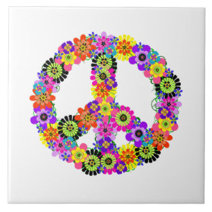 Peace Sign Tile