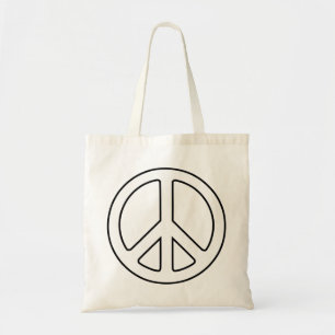 Peace Sign Tote Bag