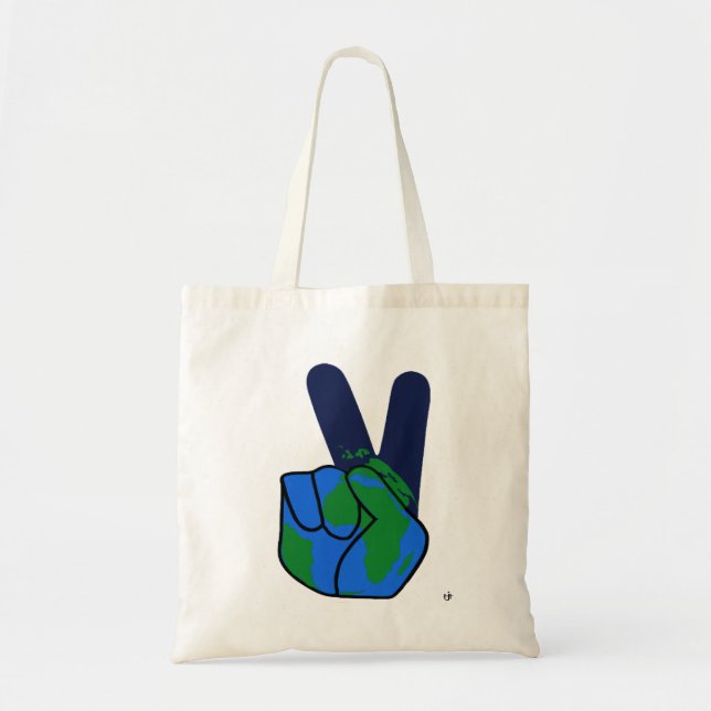 Peace  Sign  Tote Bag (Front)