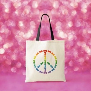 Peace Sign Tote Bag