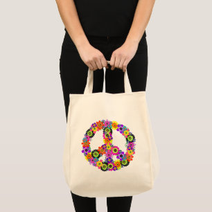 Peace Sign Tote Bag