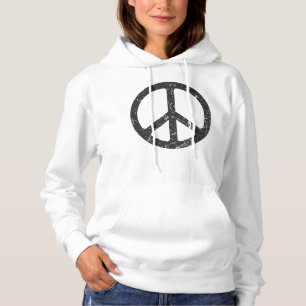 Peace sign woman children men hoodie