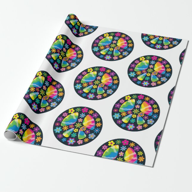 Peace Sign Wrapping paper (Unrolled)