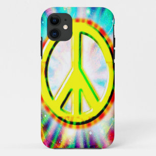 PEACE Sign Yellow Colourful Happy and Fun Case-Mat iPhone 11 Case