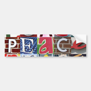 "PEACE Signs" Bumper Sticker