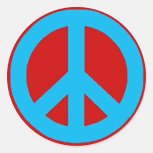Peace Signs Classic Round Sticker